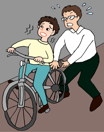 自転車の練習
