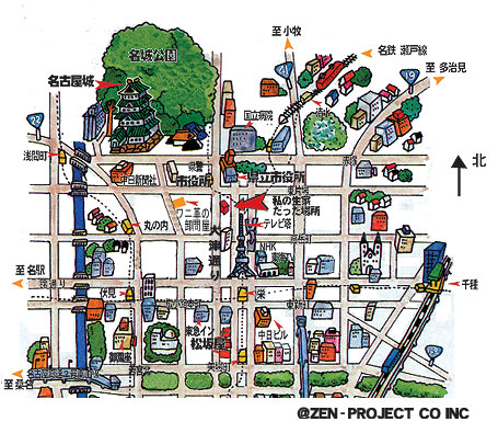 名古屋に住んでら時の我が家付近の地図